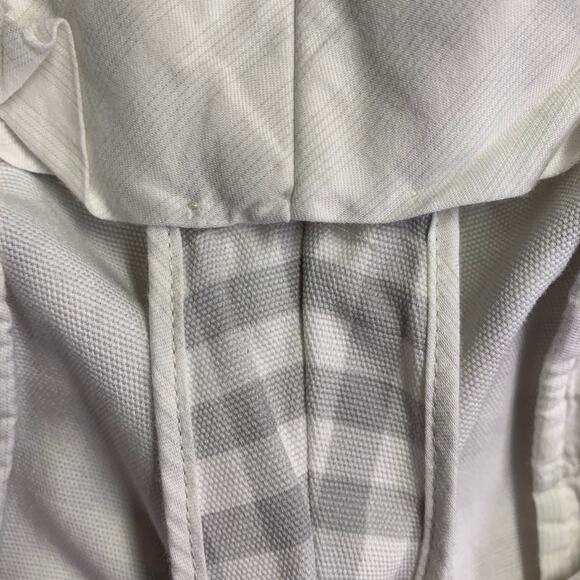 BLACK FLEECE Size M Grey White Checkered Cotton Button Fly Shorts - Picture 7 of 7